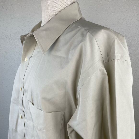 Geoffrey Beene Fitted Button Down Shirt Size XL EUC - Picture 3 of 6